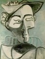 Woman Sitting in Hat 1962 cubist Pablo Picasso